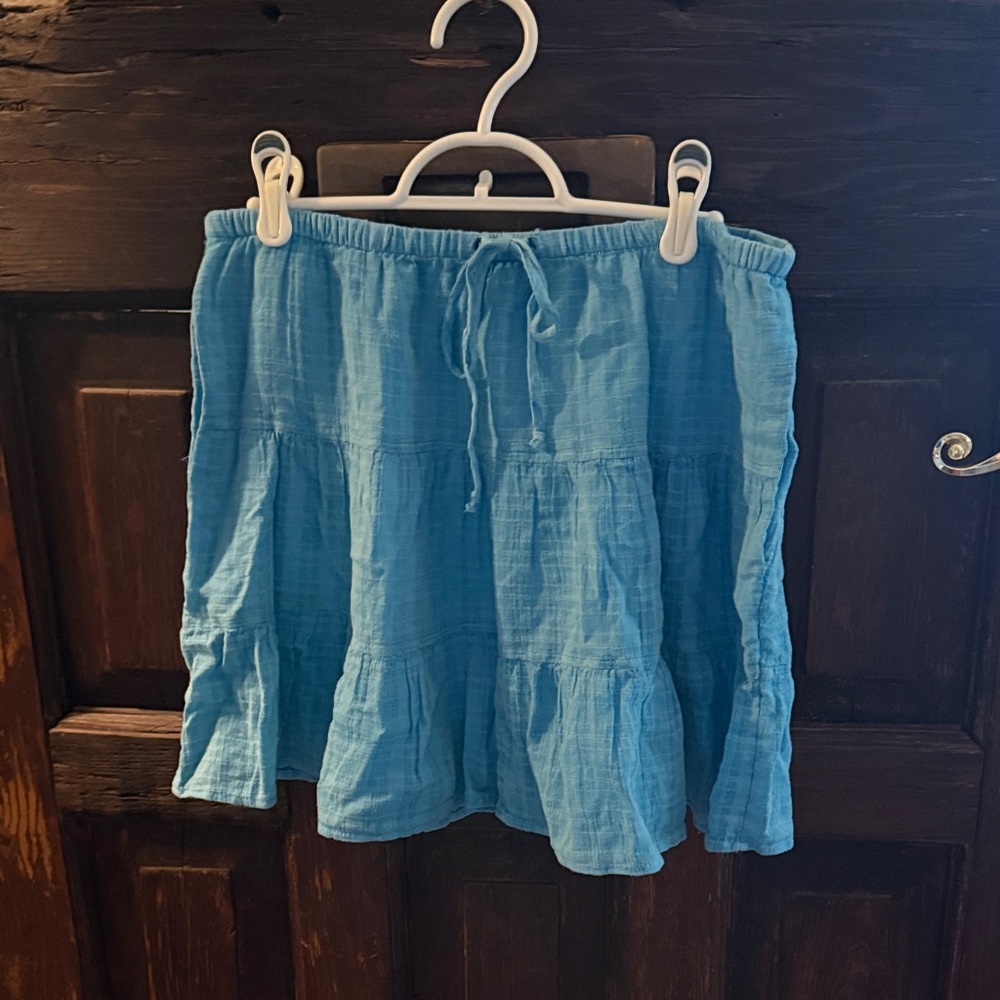 American Eagle Outfitters Sky Blue Tiered Skirt
